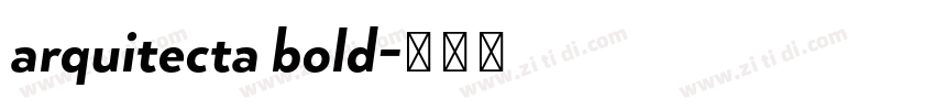 arquitecta bold字体转换